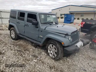 2015 Jeep Wrangler Unlimited Sahara with VIN 1C4BJWEG6FL640316, listed as a Copart auction lot 48024865 with 128,317 mi miles and Salvage Title. Bid and sale history available at carsss.com. Image 4.