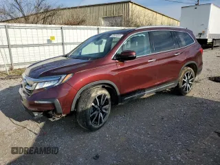 2022 Honda Pilot Touring 7-Passenger z VIN 5FNYF5H69NB020280, wystawiony jako Copart lot #43599585 z przebiegiem 34 497 mil mil oraz Szkoda całkowita • Salvage title. Historia ofert i sprzedaży dostępna na DreamBid. Obrazek 1.