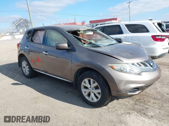 2014 Nissan Murano SV with VIN JN8AZ1MU4EW408491, listed as a IAAI auction lot 38418086 with 161,373 mi miles and . Bid and sale history available at DreamBid. Image 1.