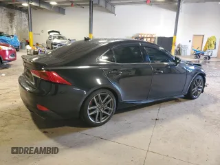2018 Lexus IS with VIN JTHC81D2XJ5031055, listed as a Copart auction lot 85798034 with 74,309 mi miles and Salvage Title. Bid and sale history available at carsss.com. Image 3.