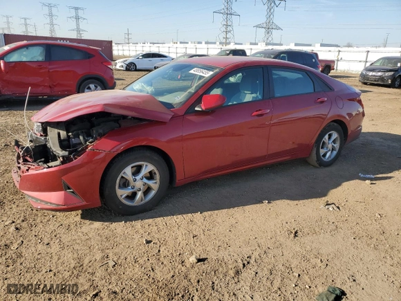 2022 Hyundai Elantra SE with VIN KMHLL4AG3NU325079, listed as a Copart auction lot 48856455 with 68,059 mi miles and Salvage Title. Bid and sale history available at carsss.com. Image 1.