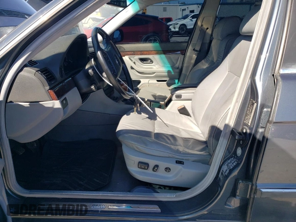 1999 BMW 7 Series 740il with VIN WBAGH8335XDP05338, listed as a Copart auction lot 89114855 with 156,049 mi miles and Salvage Title. Bid and sale history available at carsss.com. Image 7.