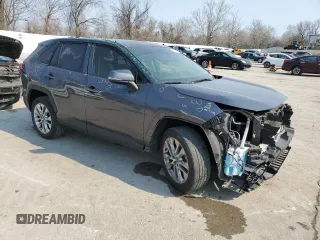 2019 Toyota RAV4 XLE Premium with VIN JTMA1RFV7KD026132, listed as a Copart auction lot 48594395 with 34,671 mi miles and Salvage Title. Bid and sale history available at carsss.com. Image 4.