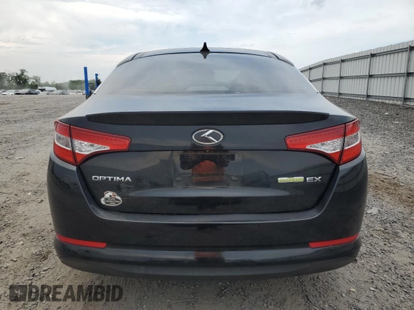 2013 Kia Optima EX with VIN KNAGM4AD2D5054076, listed as a Copart auction lot 59565815 with 111,887 mi miles and Salvage title. Bid and sale history available at DreamBid. Image 6.