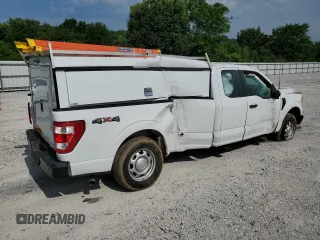 2022 Ford F-150 XL with VIN 1FTFX1E57NKD05538, listed as a Copart auction lot 58801425 with 53,392 mi miles and Salvage title. Bid and sale history available at DreamBid. Image 3.