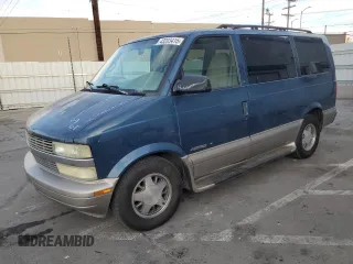 2002 Chevrolet Astro with VIN 1GNDM19X22B145342, listed as a Copart auction lot 43203415 with 212,976 mi miles and Salvage Title. Bid and sale history available at carsss.com. Image 1.