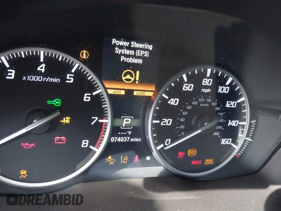 2019 Acura ILX with VIN 19UDE2F30KA000918, listed as a IAAI auction lot 41852271 with 74,037 mi miles. Bid and sale history available at carsss.com. Image 15.