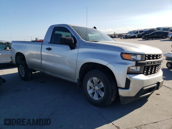 2021 Chevrolet Silverado 1500 Work Truck with VIN 3GCNWAEK6MG362856, listed as a Copart auction lot 85393134 with 57,875 mi miles and Salvage Title. Bid and sale history available at carsss.com. Image 4.