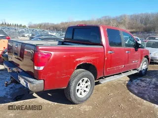 2005 Nissan Titan LE with VIN 1N6AA07B55N503619, listed as a IAAI auction lot 41411281 with 177,538 mi miles. Bid and sale history available at carsss.com. Image 4.