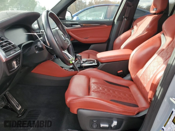 2023 BMW X3 M with VIN 5YM13EC02P9S08561, listed as a Copart auction lot 81371134 with 15,589 mi miles and Salvage title. Bid and sale history available at DreamBid. Image 7.