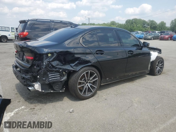 2020 BMW 3 Series 330i with VIN 3MW5R1J00L8B16760, listed as a Copart auction lot 59345705 with 39,672 mi miles and Salvage title. Bid and sale history available at DreamBid. Image 3.