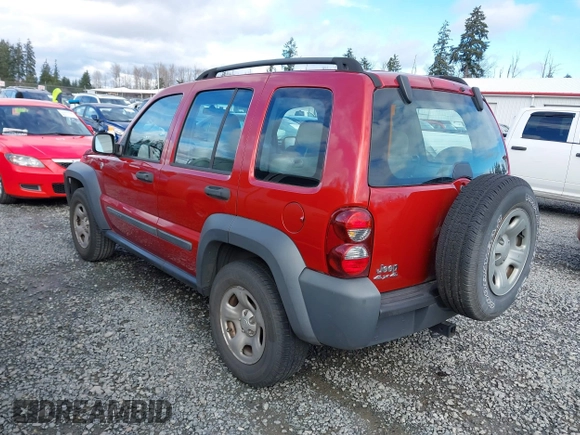 2007 Jeep Liberty Sport with VIN 1J4GL48K27W685218, listed as a IAAI auction lot 41808307 with 147,911 mi miles. Bid and sale history available at carsss.com. Image 3.