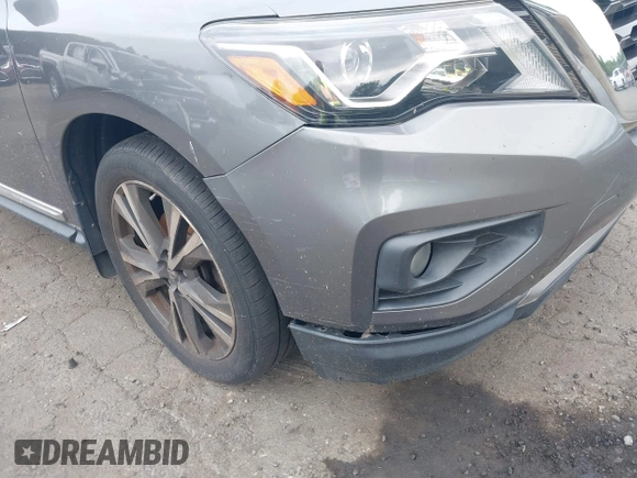 2018 Nissan Pathfinder SL with VIN 5N1DR2MM5JC607491, listed as a IAAI auction lot 42738760 with 108,892 mi miles and . Bid and sale history available at DreamBid. Image 6.