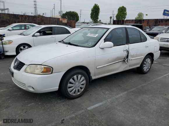 2006 Nissan Sentra 1.8 S with VIN 3N1CB51DX6L608533, listed as a Copart auction lot 52822305 with 156,485 mi miles and Salvage Title. Bid and sale history available at carsss.com. Image 1.