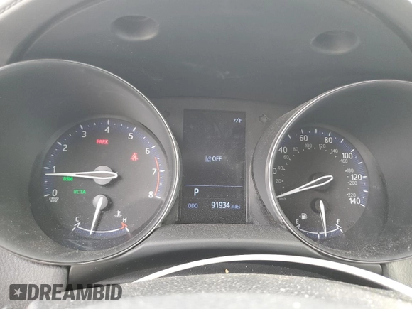 2019 Toyota C-HR XLE z VIN NMTKHMBX7KR073500, wystawiony jako Copart lot #53596395 z przebiegiem 91 934 mil mil oraz Szkoda całkowita • Salvage title. Historia ofert i sprzedaży dostępna na DreamBid. Obrazek 9.