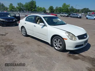 2006 Infiniti G35 with VIN JNKCV51F96M610106, listed as a IAAI auction lot 42217657 with 170,801 mi miles and . Bid and sale history available at DreamBid. Image 1.