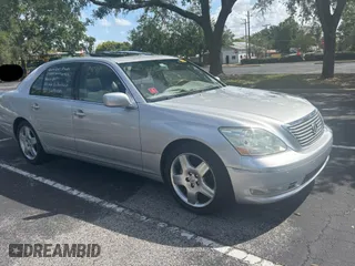 2005 Lexus LS 430 with VIN JTHBN36F855017970, listed as a Copart auction lot 52887595 with 102,464 mi miles and Clean Title. Bid and sale history available at carsss.com. Image 1.