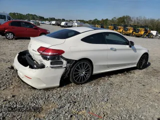 2018 Mercedes-Benz C 300 with VIN WDDWJ4JB7JF736453, listed as a Copart auction lot 50790205 with 67,575 mi miles and Salvage Title. Bid and sale history available at carsss.com. Image 3.