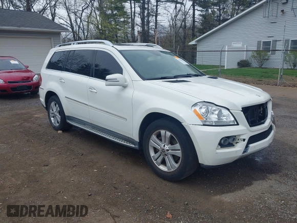 2011 Mercedes-Benz GL-Class GL 450 with VIN 4JGBF7BE0BA730685, listed as a IAAI auction lot 42029019 with 142,190 mi miles. Bid and sale history available at carsss.com. Image 1.