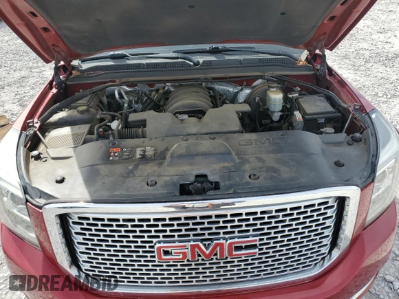 2015 GMC Yukon Denali with VIN 1GKS2CKJXFR180512, listed as a Copart auction lot 48249475 with 209,477 mi miles and Salvage Title. Bid and sale history available at carsss.com. Image 13.