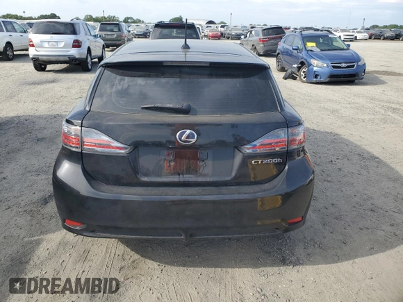 2011 Lexus CT 200h with VIN JTHKD5BH5B2004001, listed as a Copart auction lot 53519625 with 118,012 mi miles and Salvage Title. Bid and sale history available at DreamBid. Image 6.