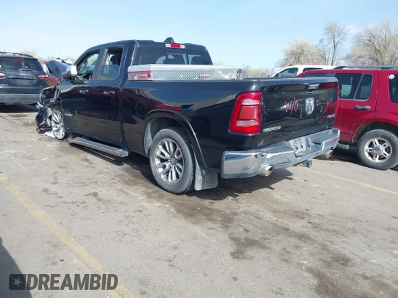 2019 Ram 1500 Laramie with VIN 1C6SRFDTXKN545769, listed as a IAAI auction lot 41969816 with 98,230 mi miles. Bid and sale history available at carsss.com. Image 3.