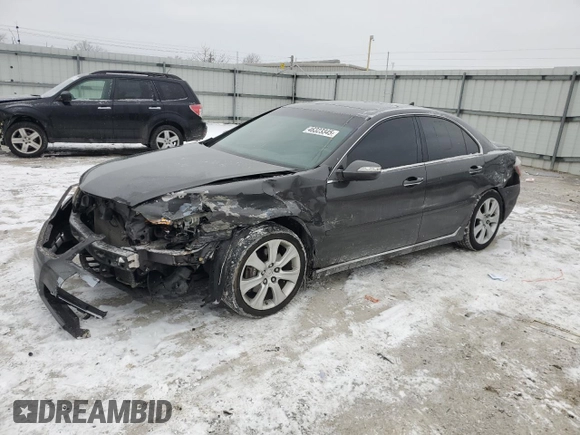 2010 Acura RL Technology with VIN JH4KB2F60AC001805, listed as a Copart auction lot 46323345 with 123,986 mi miles and Salvage Title. Bid and sale history available at DreamBid. Image 1.