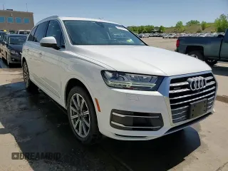 2019 Audi Q7 Premium Plus with VIN WA1LHAF75KD025255, listed as a Copart auction lot 56033515 with 54,985 mi miles and Salvage title. Bid and sale history available at DreamBid. Image 14.
