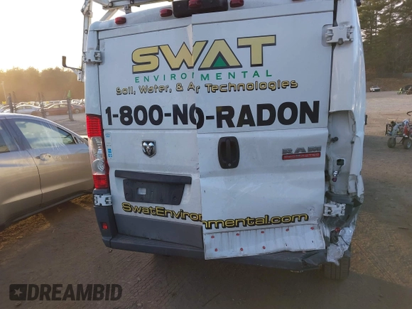 2018 Ram ProMaster Cargo with VIN 3C6TRVAG7JE107042, listed as a IAAI auction lot 40856879 with 250,956 mi miles and . Bid and sale history available at DreamBid. Image 6.