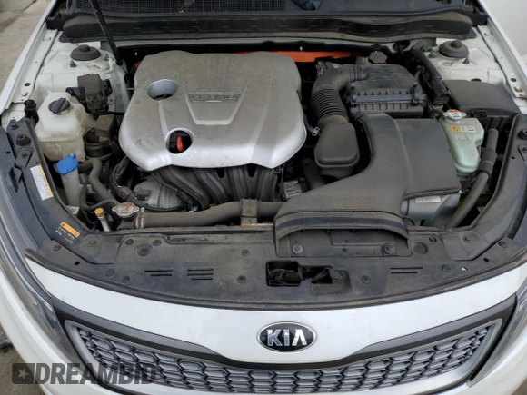 2016 Kia Optima Hybrid with VIN KNAGM4AD9G5092926, listed as a Copart auction lot 58572524 with 66,595 mi miles and Salvage Title. Bid and sale history available at carsss.com. Image 12.