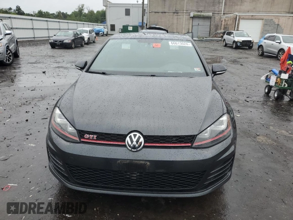 2017 Volkswagen Golf GTI S with VIN 3VW447AU1HM055885, listed as a Copart auction lot 66613024 with 54,028 mi miles and Salvage Title. Bid and sale history available at carsss.com. Image 5.