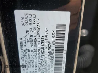 2024 Honda Ridgeline Black Edition with VIN 5FPYK3F8XRB028731, listed as a Copart auction lot 58711475 with 7,775 mi miles and Salvage title. Bid and sale history available at DreamBid. Image 12.