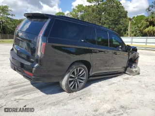 2023 Cadillac Escalade 4WD Sport with VIN 1GYS4FKLXPR110240, listed as a Copart auction lot 76880464 with 48,226 mi miles and Non Repairable. Bid and sale history available at carsss.com. Image 3.