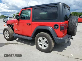 2019 Jeep Wrangler Sport S z VIN 1C4GJXAGXKW510968, wystawiony jako Copart lot #55758615 z przebiegiem 86 370 mil mil oraz Szkoda całkowita • Salvage title. Historia ofert i sprzedaży dostępna na DreamBid. Obrazek 2.