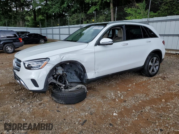 2020 Mercedes-Benz GLC 300 with VIN W1N0G8EB2LF842370, listed as a Copart auction lot 60129245 with 72,902 mi miles and Salvage title. Bid and sale history available at DreamBid. Image 1.