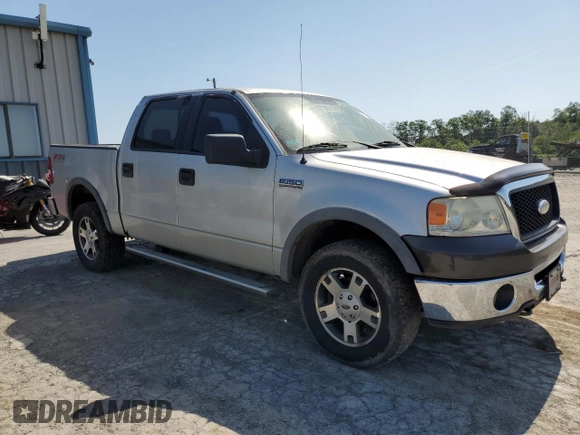 2006 Ford F-150 XLT with VIN 1FTPW14576FA46097, listed as a Copart auction lot 62087385 with 261,600 mi miles and Clean title. Bid and sale history available at DreamBid. Image 4.