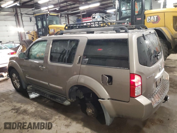 2008 Nissan Pathfinder LE with VIN 5N1BR18B08C615017, listed as a Copart auction lot 43440845 with 163,798 mi miles and Salvage Title. Bid and sale history available at carsss.com. Image 2.