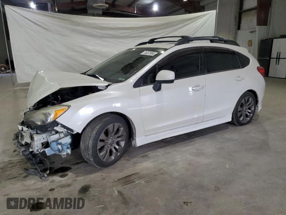 2014 Subaru Impreza Special Sports Limited with VIN JF1GPAS61E8231117, listed as a Copart auction lot 74057684 with 128,636 mi miles and Salvage title. Bid and sale history available at DreamBid. Image 1.