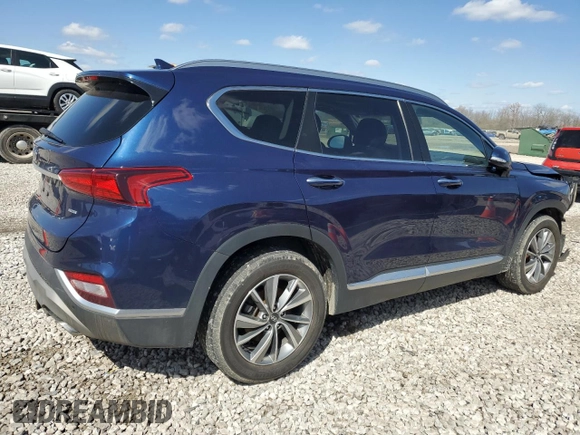 2019 Hyundai Santa Fe Limited with VIN 5NMS5CAD6KH108770, listed as a Copart auction lot 52337695 with 115,738 mi miles and Salvage Title. Bid and sale history available at carsss.com. Image 3.