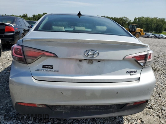 2017 Hyundai Sonata Hybrid Limited with VIN KMHE34L1XHA054805, listed as a Copart auction lot 63277533 with 117,229 mi miles. Bid and sale history available at carsss.com. Image 6.
