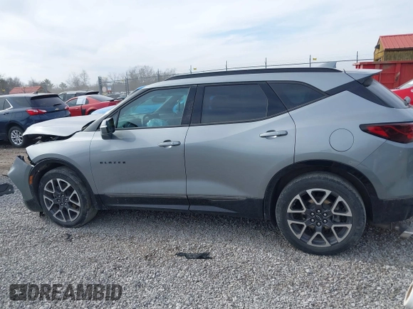 2023 Chevrolet Blazer RS with VIN 3GNKBKRS1PS185611, listed as a IAAI auction lot 41779239 with 33,209 mi miles and . Bid and sale history available at DreamBid. Image 14.