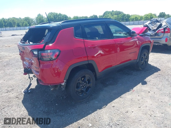2023 Jeep Compass Trailhawk с VIN 3C4NJDDN4PT508324, выставлен на аукционе IAAI как лот 42266062 с пробегом 26 346 миль миль и . История ставок и продаж доступна на DreamBid. Изображение 4.