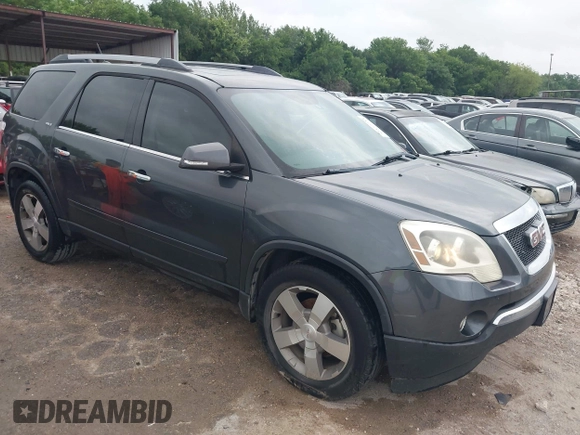 2011 GMC Acadia SLT1 with VIN 1GKKRRED7BJ152423, listed as a IAAI auction lot 42157733 with 265,765 mi miles. Bid and sale history available at carsss.com. Image 1.