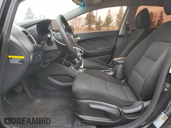 2017 Kia Forte LX with VIN 3KPFK4A72HE132834, listed as a Copart auction lot 53618005 with 122,993 mi miles and Salvage Title. Bid and sale history available at carsss.com. Image 7.