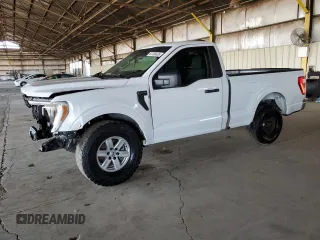 2023 Ford F-150 XL with VIN 1FTMF1C59PKG19286, listed as a Copart auction lot 62700435 with 27,414 mi miles and Salvage title. Bid and sale history available at DreamBid. Image 1.