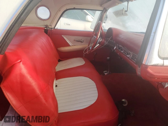 1957 Ford Thunderbird with VIN D7FH286272, listed as a Copart auction lot 77243694 with 19,878 mi miles and Salvage Title. Bid and sale history available at DreamBid. Image 10.