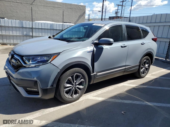 2022 Honda CR-V Hybrid EX with VIN 5J6RT6H5XNL005689, listed as a Copart auction lot 48391755 with 25,826 mi miles and Salvage Title. Bid and sale history available at carsss.com. Image 1.