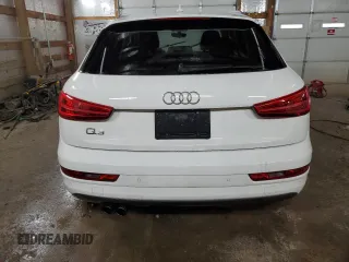 2017 Audi Q3 Premium with VIN WA1BCCFS2HR013957, listed as a Copart auction lot 43524655 with 118,418 mi miles and Salvage Title. Bid and sale history available at carsss.com. Image 6.
