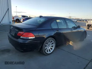 2006 BMW 7 Series 750i with VIN WBAHL83516DT05036, listed as a Copart auction lot 44456615 with 134,056 mi miles and Salvage title. Bid and sale history available at DreamBid. Image 3.