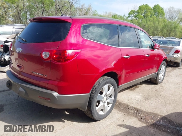 2012 Chevrolet Traverse 1LT with VIN 1GNKRGED5CJ219285, listed as a IAAI auction lot 42053843 with 184,507 mi miles and . Bid and sale history available at DreamBid. Image 4.